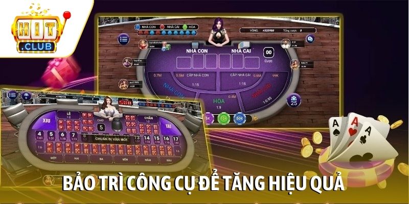 Bảo trì công cụ để tăng hiệu quả