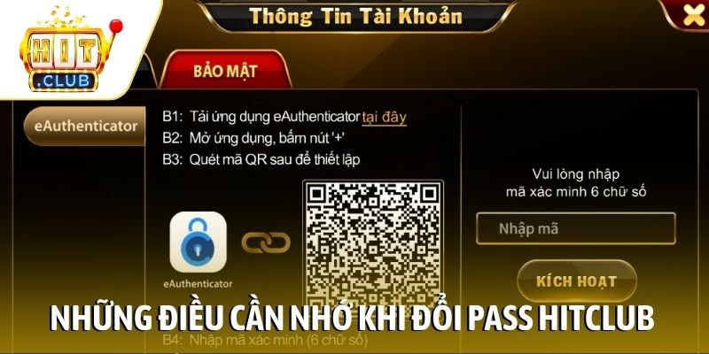 Những điều cần nhớ khi đổi pass Hitclub