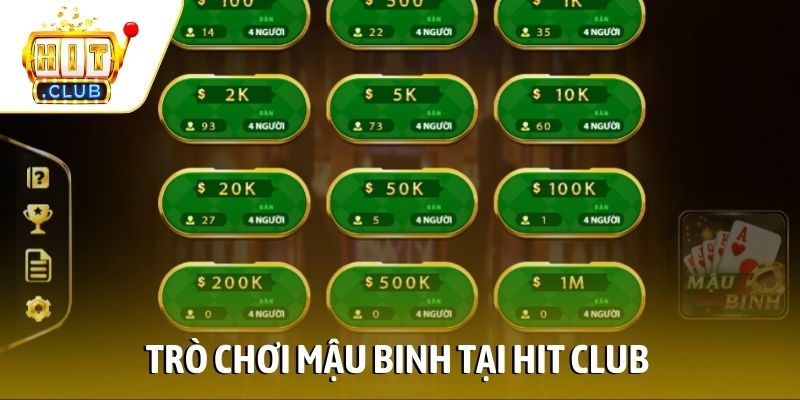 Trò chơi Mậu Binh tại Hit Club